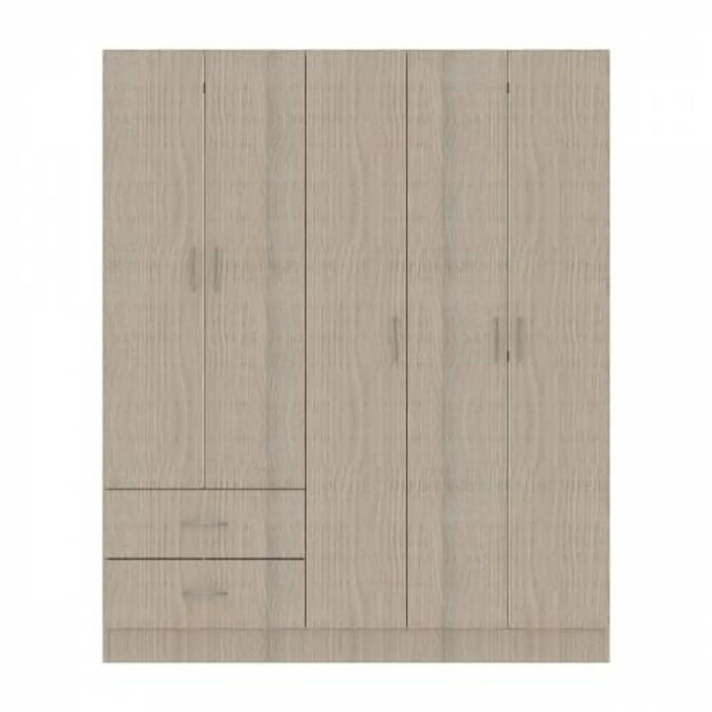 Closet Belo 5 Puertas 150x47x183Cm Roma Blanco