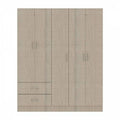 Closet Belo 5 Puertas 150x47x183Cm Roma Blanco