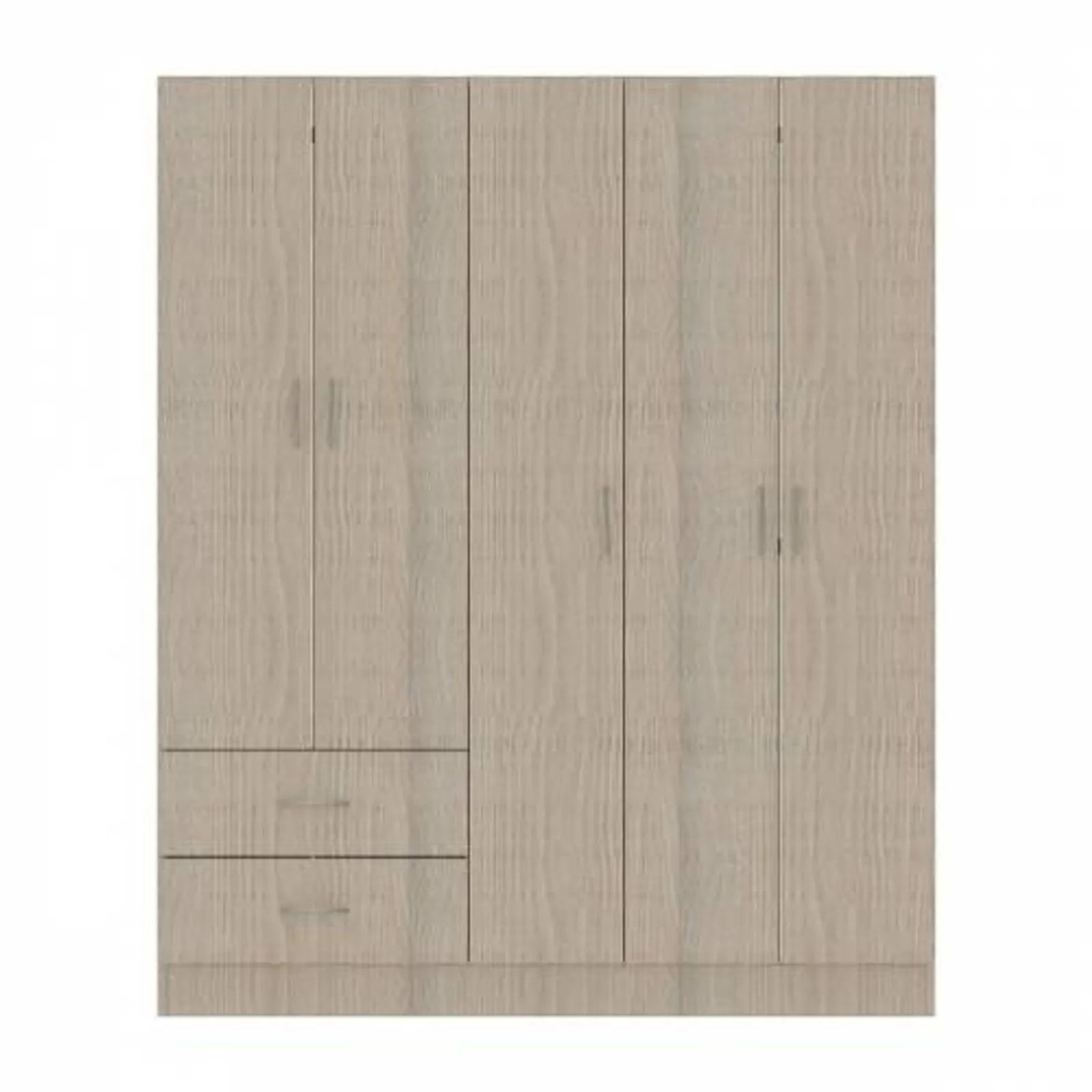Closet Belo 5 Puertas 150x47x183Cm Roma Blanco