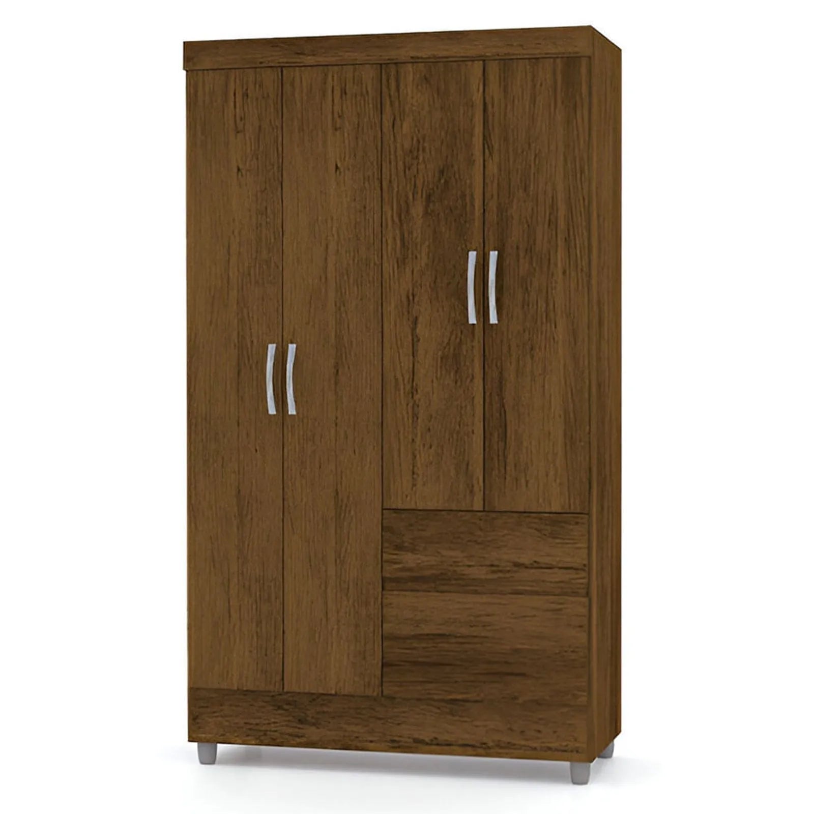 Clóset 4 puertas 2 cajones 181x102x40cm Bonic café Muebles 2020