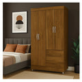 Clóset 4 puertas 2 cajones 181x102x40cm Bonic café Muebles 2020