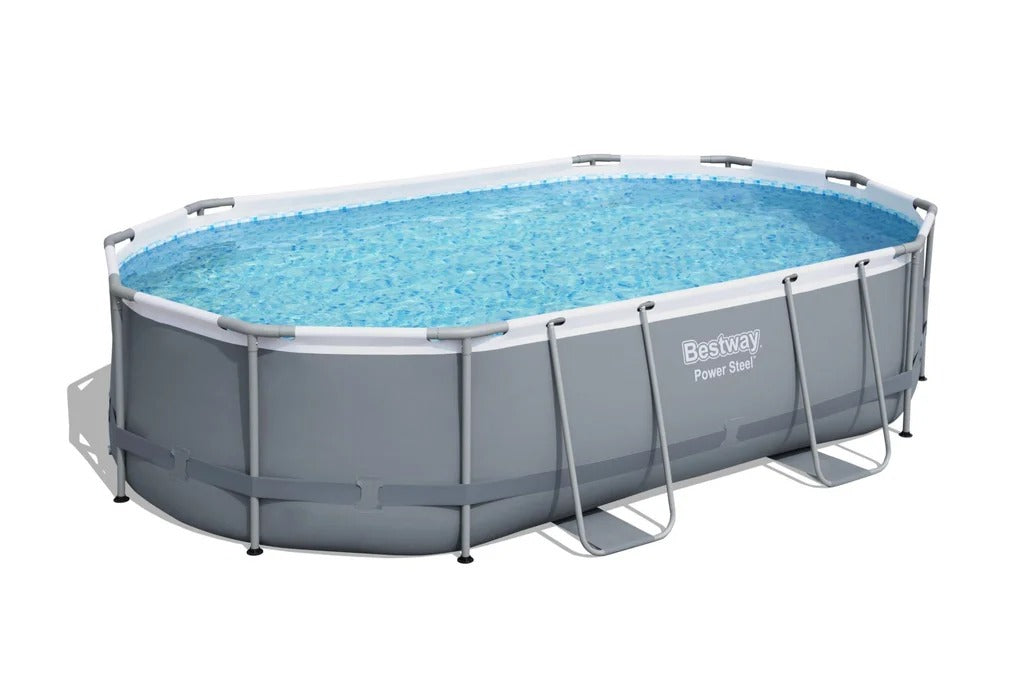 Piscina Estructural Ovalada 488 x 305 x 107 cm Bomba/Filtro/Accesorios