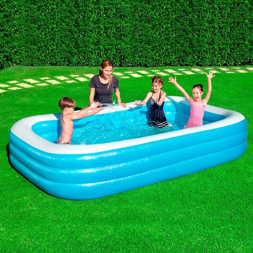 Piscina Inflable Infantil Ovalada 305 x 183 x 5 cm